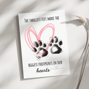 Carte de perte de chien, carte de perte de chat, carte de deuil de chien, carte de condoléances, désolé pour votre perte, carte de perte d'animal de compagnie, carte de condoléances