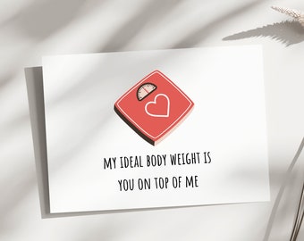 Anniversary Card, Valentines day card, funny anniversary, funny birthday card for him, her, naughty card, funny thank you card, naughty card