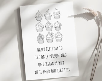 Best friend card, just because card, bestie birthday card, best friend thank you card, card for best friend, thank you for being my person