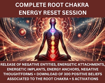 Sessie voor het resetten van energie van de wortelchakra
