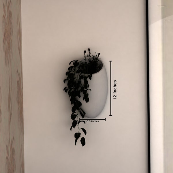 Blumentopf Wandbehang | Pflanzgefäße für den Hausgarten | Garten Dekor | Einzigartige kleine hängende Pflanzgefäße | Kokon Form Übertopf