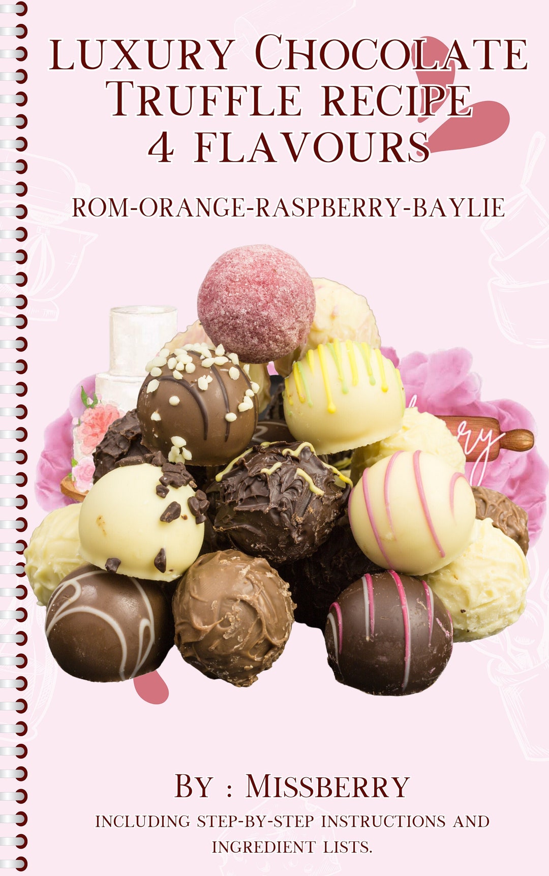 The Best Luxury Chocolate Truffle Recipe 4 Flavours Etsy