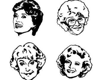 Betty White, Golden Girls SVG Bundle, Cricut Silhouette (Digital Download)