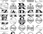 Monogram Letters Svg, Split Monogram Names, Font Monogram Svg, Monogram Svg Files, Monogram Svg Bundle, Cut Files for Cricut, Monogram Font