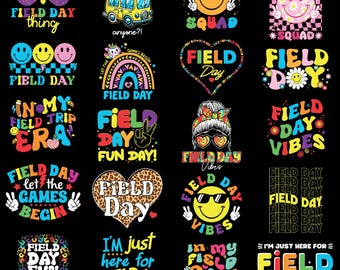 Field Day SVG Bundle, Field Trip SVG, Funny School SVG, Field Day Shirt Svg, Fun Day Svg, Teacher Svg, Kids School Svg, Cricut Cut File