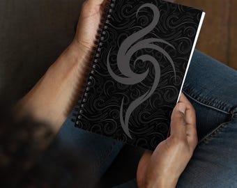 Ashen Elnath, Personal Memoir, Soft-Cover Journal, Dotted Page Spiral Notebook, Coil Notebook, Artistic Journal, Self Care Gift, Journal