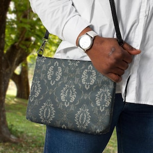 Silber Futter filigrane Damen Tribal Crossbody Schulter Geldbörse, elegante Vegan Leder Armband Brieftasche Abendtasche für Arbeit und besondere Anlässe