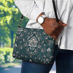 Elegante bolso bandolera Aegean Grace para mujer, elegante bolso de mano de piel vegana, bolso de noche para el día a día, el trabajo y ocasiones especiales.