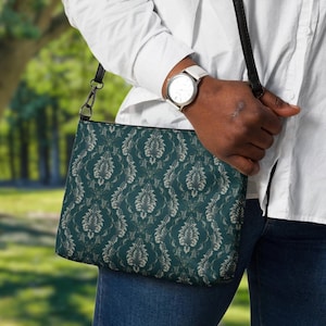 Victorian Anmut Damen Tribal Crossbody Schulter Geldbörse, Elegante Vegan Leder Armband Brieftasche Abendtasche für das Leben Arbeit & besondere Anlässe