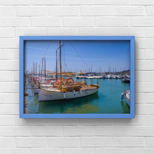 Boats in Puerto Pollensa, Majorca. Digital print / download