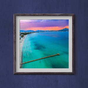 Sunrise at Playa de Muro, Alcudia, Majorca.  Digital print / download