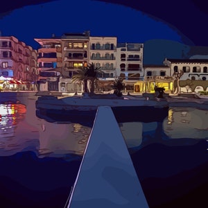 Evening at Puerto Pollensa. 4 x Digital print / download