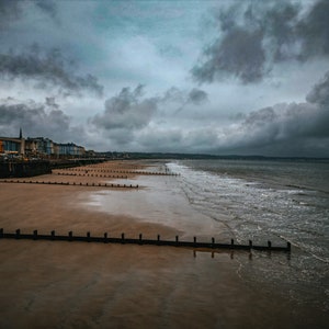 Beach at Bridlington.  Digital print / download