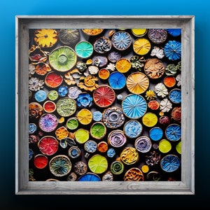 Colour Mosaic - ai art digital print / download