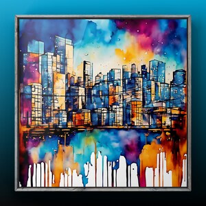 Urban Dreams - ai art digital print / download