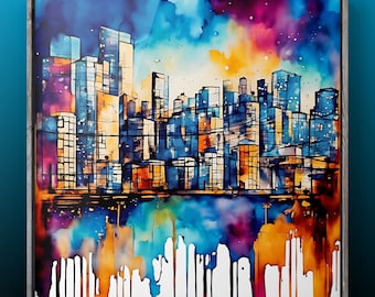 Urban Dreams - ai art digital print / download