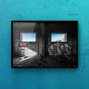Abandoned building at Formentor / Puerto Pollensa, Majorca. Digital print / download