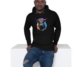 Vaca etérea de las Tierras Altas - Sudadera con capucha unisex