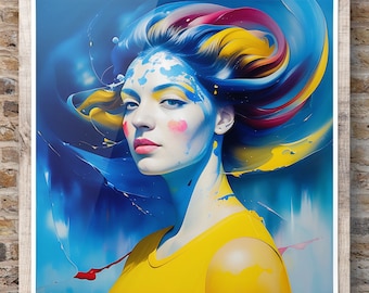 Psychedelic Reverie - ai art digital print / download