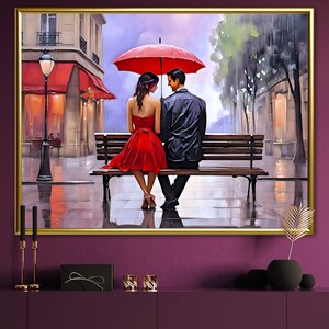 Parisian Rain  - ai art digital print