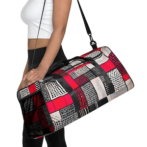 Bauhaus Red and Black - Duffle bag