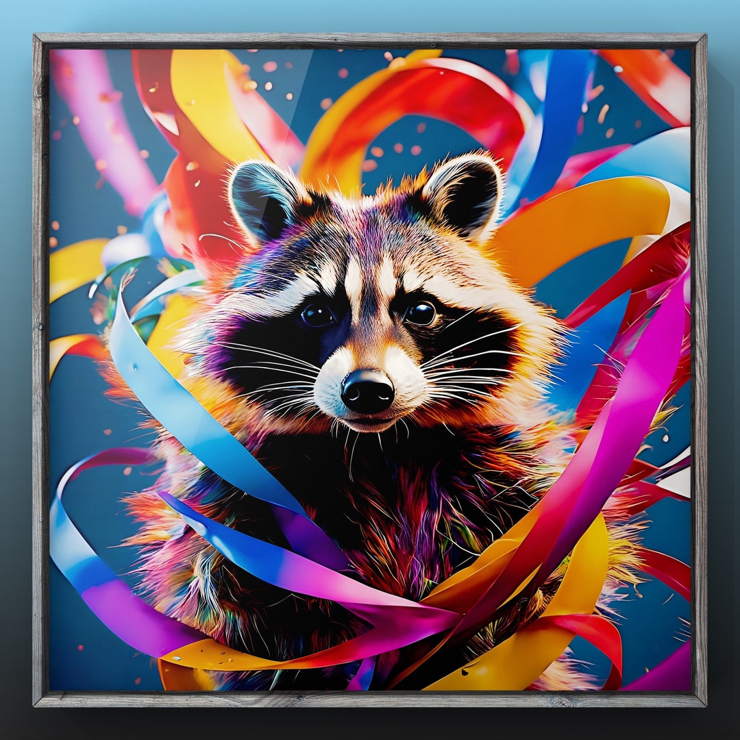 The Racoons - 3 X Ai Art Digital Print / Download - Etsy UK