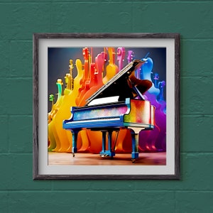 The Colour of Music - ai art digital print / download