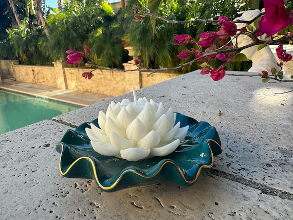 Soy Lotus Blossom Candle: Scented Home Decor Gift
