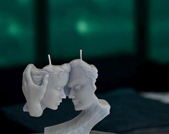 Man and Woman Sculptural Candle -Anniversary Gift-Valentine’s Day Gift-Home Decor-Cake Topper-Housewarming Gift-Soy,Beeswax Candle