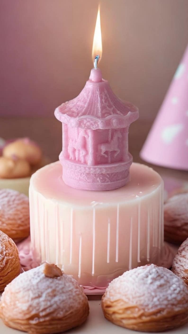 Carousel Soy Candle: Custom Scented Baby Shower Favor (pack of 6) - Etsy