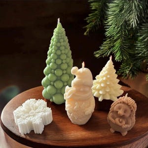 Sculptural Christmas Tree Soy Candle | Holiday Home Decor