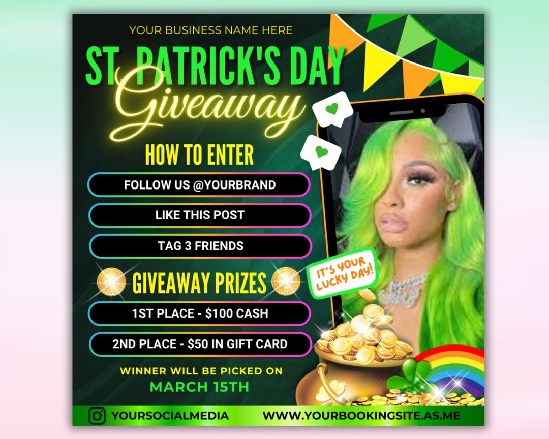 st patricks day nighclub giveaway