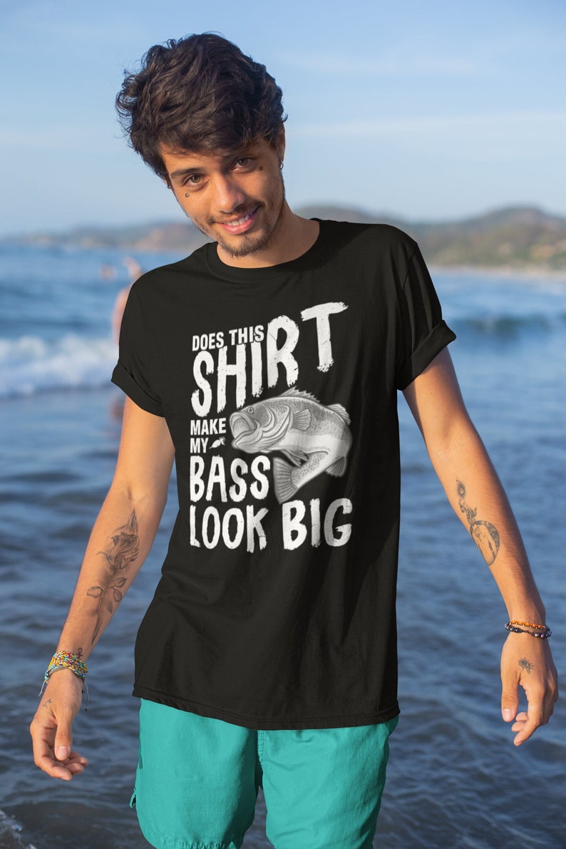Bass Fishing Tshirt Mens Bass Fishing Shirt for Men Largemouth Bass T