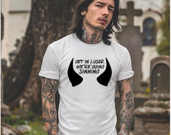 Get in loser digital art,Emo,alt girlies, goth svg, goth girls,emo svg, dark humour, goth,