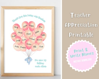 Teacher Appreciation Printable Coloring Page Teacher Thank - Etsy