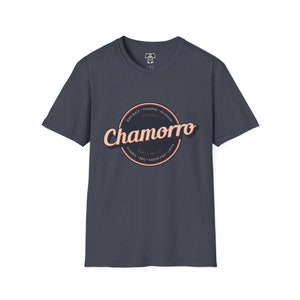 Distressed Chamorro Badge Unisex Softstyle T-Shirt