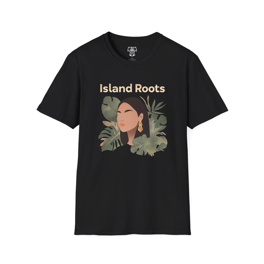 Island Roots Girl and Plants T-shirt - Etsy