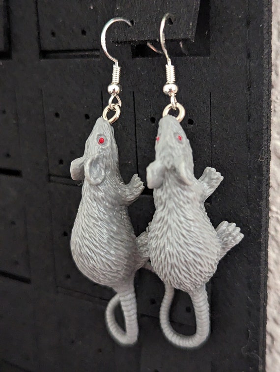 Rat Earrings - Etsy