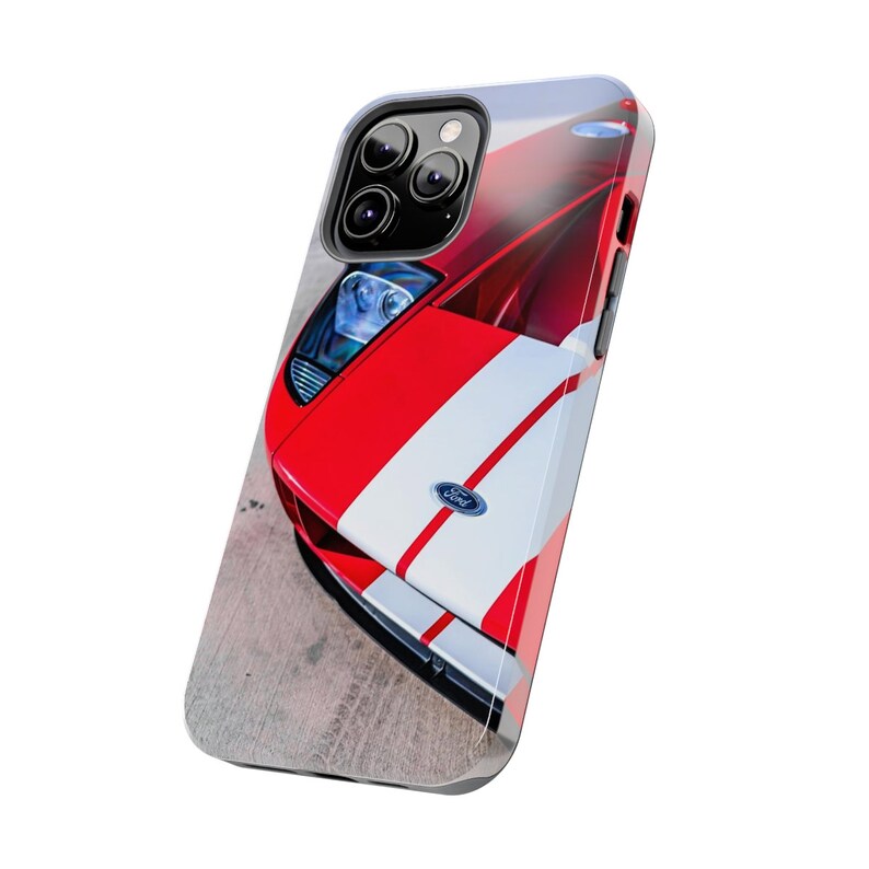 Ford GT Car iPhone Case Red Ford GT American Supercar Custom Phone Case