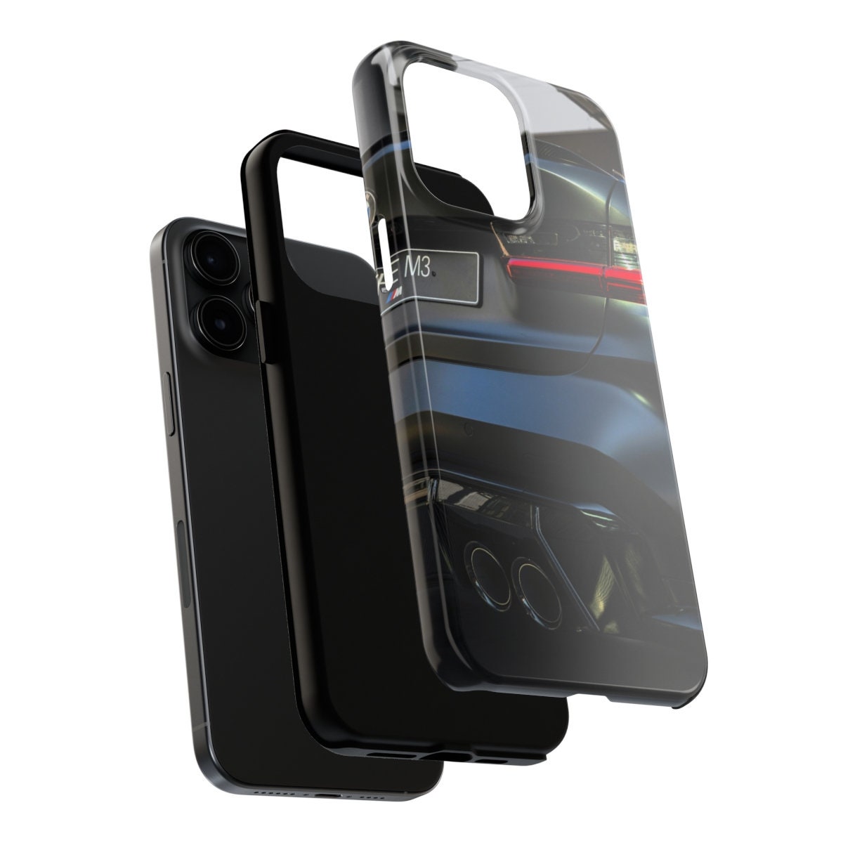 BMW M3 iPhone Case, G80 M3 BMW iPhone Case, BMW Handyhlle, Black M3 Bmw