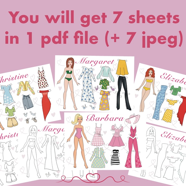 Cut Out Doll - Etsy