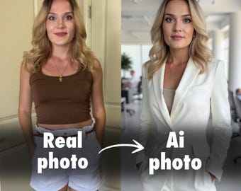 50+ Unique Photos of You in 24 hours | Personalized AI photoshoot in Any Style. Virtual neuro photo session, custom digital portrait session