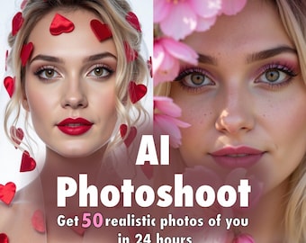 Personalized AI photoshoot in Any Style | 50+ Unique Images in 24 hours. Virtual neuro photo session, custom digital portrait session