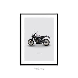 YAMAHA XSR700 XTribute - Motorcycle Wall Deco Motor Line Art For A Motorcyclist Motorcycle Digital Motorsports Digital Motorbike Prints