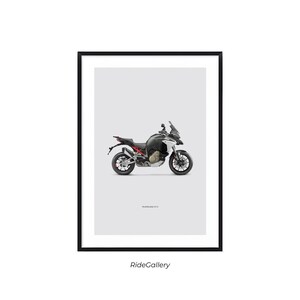 DUCATI Multistrada V4 S - Motorcycle POSTER Wall Art Digital Download Wall Decor Motor Line Art Perfect Gift For A Motorcyclist