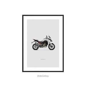DUCATI Multistrada V4 S - Motorcycle POSTER Wall Art Digital Download Wall Decor Motor Line Art Perfect Gift For A Motorcyclist