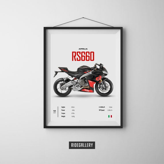 APRILIA RS 660 2024 - Motorcycle Wall Deco Motor Line Art