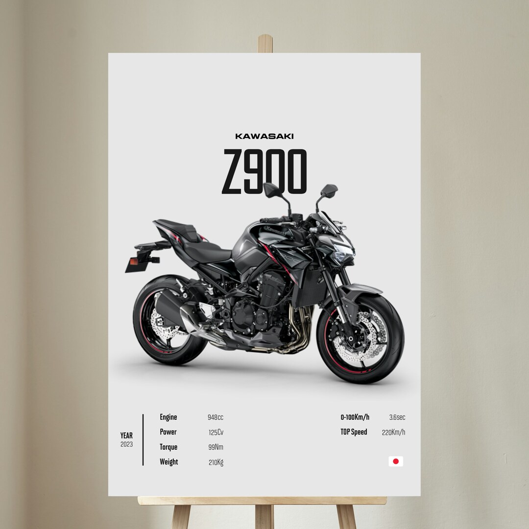 ポスター kazu ROLLED KAWASAKI ZX9R NINJA SPORTSBIKE BLUE MOTORCYCLE 23X35