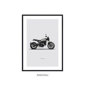 DUCATI SCRAMBLER Icon - Motorcycle POSTER Wall Art Digital Download Wall Decor Motor Line Art Perfect Gift For A Motorcyclist