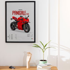 a poster of a motorcycle , Motorbike Poster, Vehicle Poster, Wall Poster,